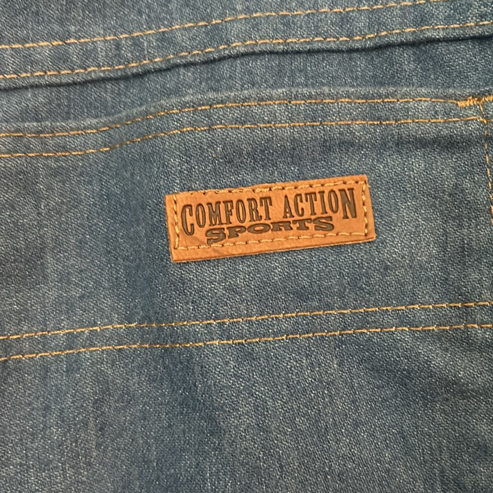 2/$50 EC VTG Comfort Action Sports Brushed Denim Jeans 1970s by VF Jeanswear Inc - Picture 7 of 7